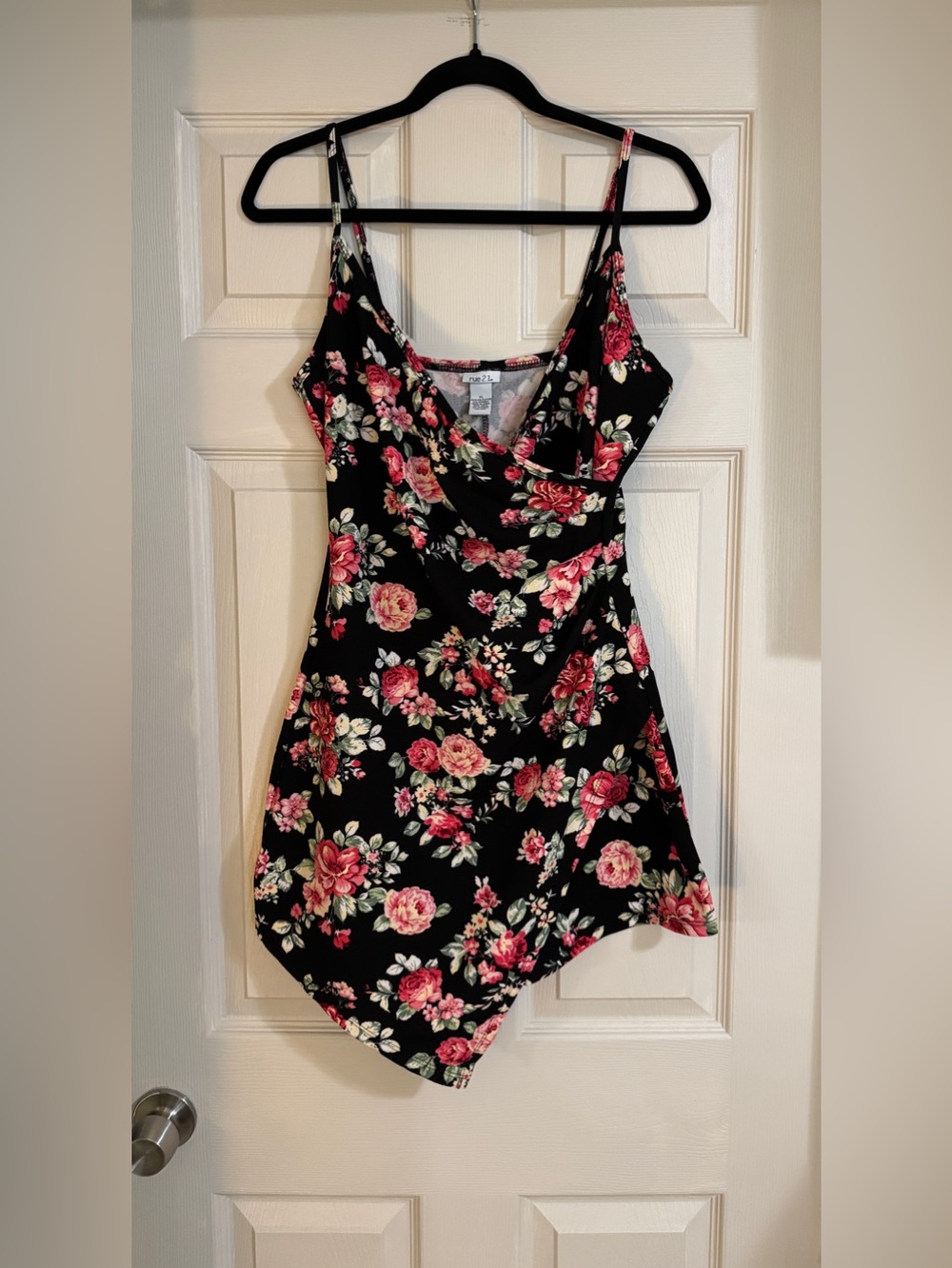 NWOT Black Floral Romper